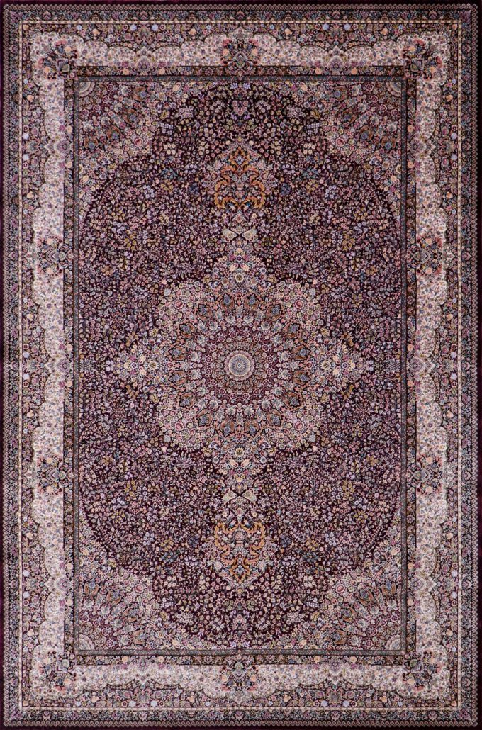 فرش مودال سلاطین رنگ قرمز از کالکشن قم